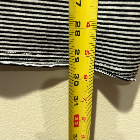 NWT Ovadia&Sons brand men's tee contrast stripe white black T-shirt, size medium - Picture 8 of 9